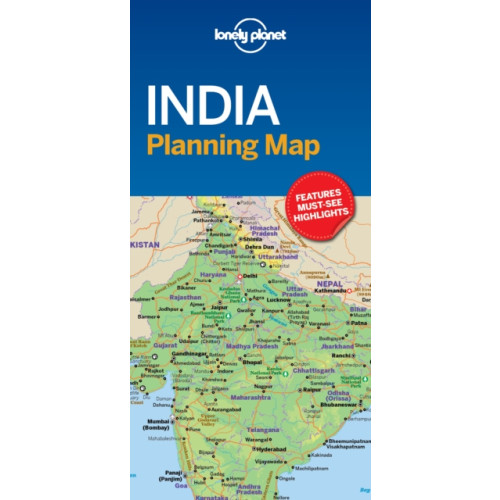 Lonely Planet Global Limited Lonely Planet India Planning Map