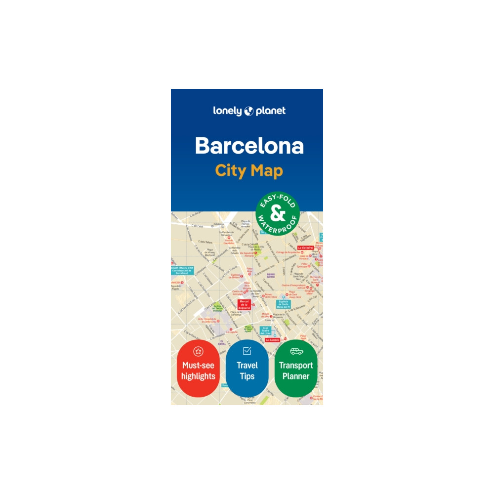 Produktbild för Lonely Planet Barcelona City Map