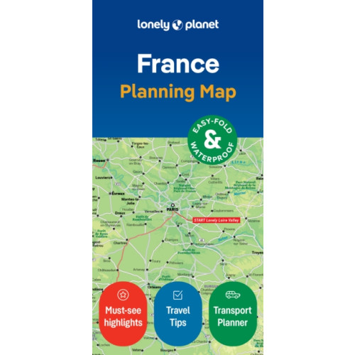 Lonely Planet Global Limited Lonely Planet France Planning Map