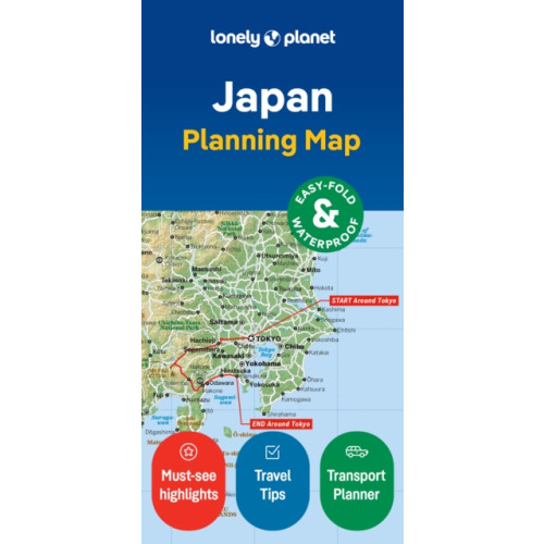 Lonely Planet Global Limited Lonely Planet Japan Planning Map