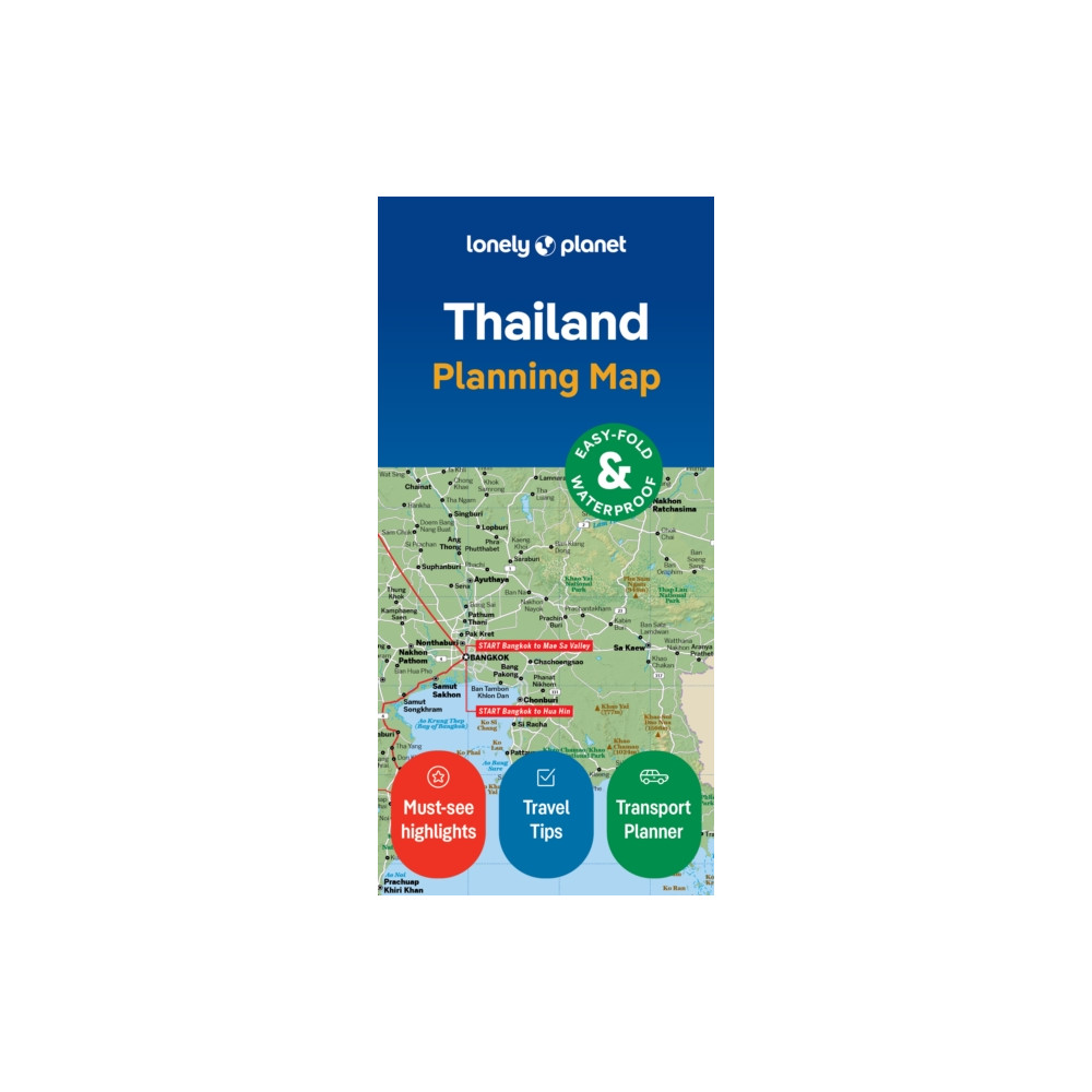 Produktbild för Lonely Planet Thailand Planning Map