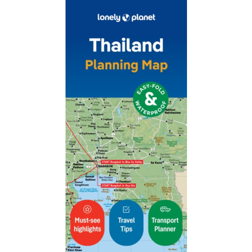 Lonely Planet Global Limited Lonely Planet Thailand Planning Map