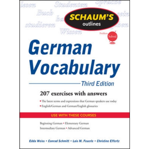 McGraw-Hill Education - Europe Schaum's Outline of German Vocabulary, 3ed (häftad, eng)