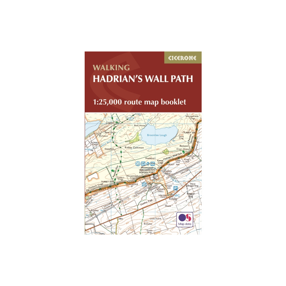 Produktbild för Hadrian's Wall Path Map Booklet (häftad, eng)