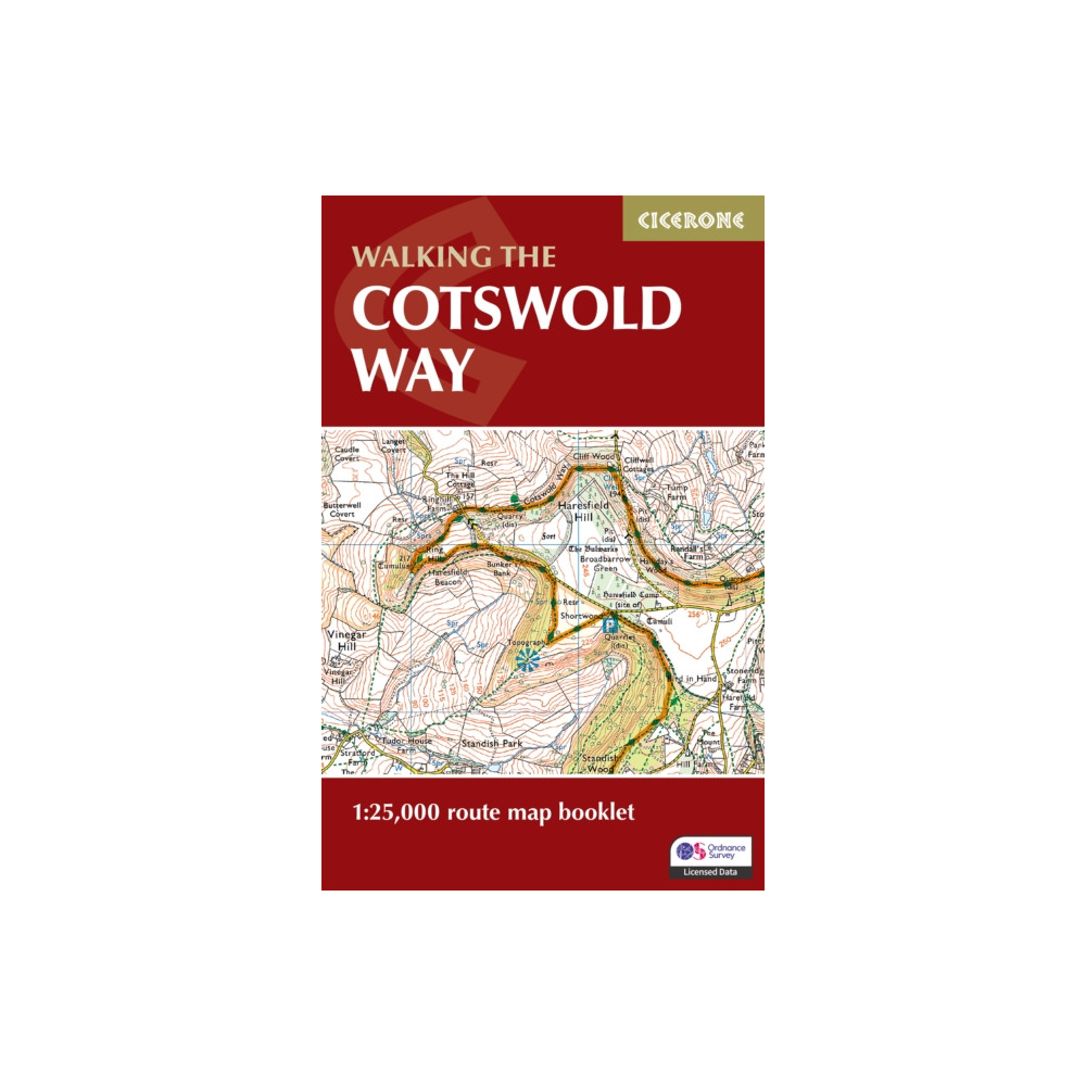 Produktbild för The Cotswold Way Map Booklet (häftad, eng)