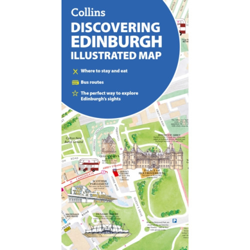 HarperCollins Publishers Discovering Edinburgh Illustrated Map