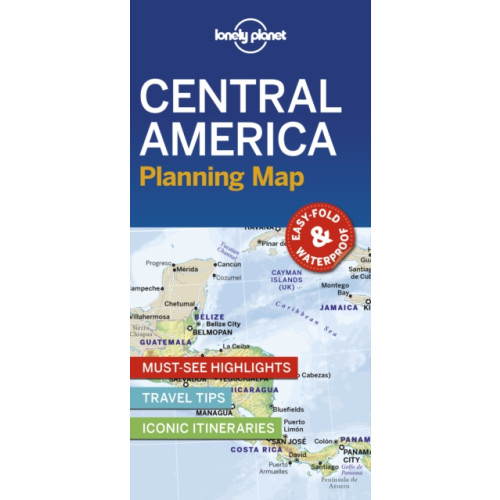 Lonely Planet Global Limited Lonely Planet Central America Planning Map