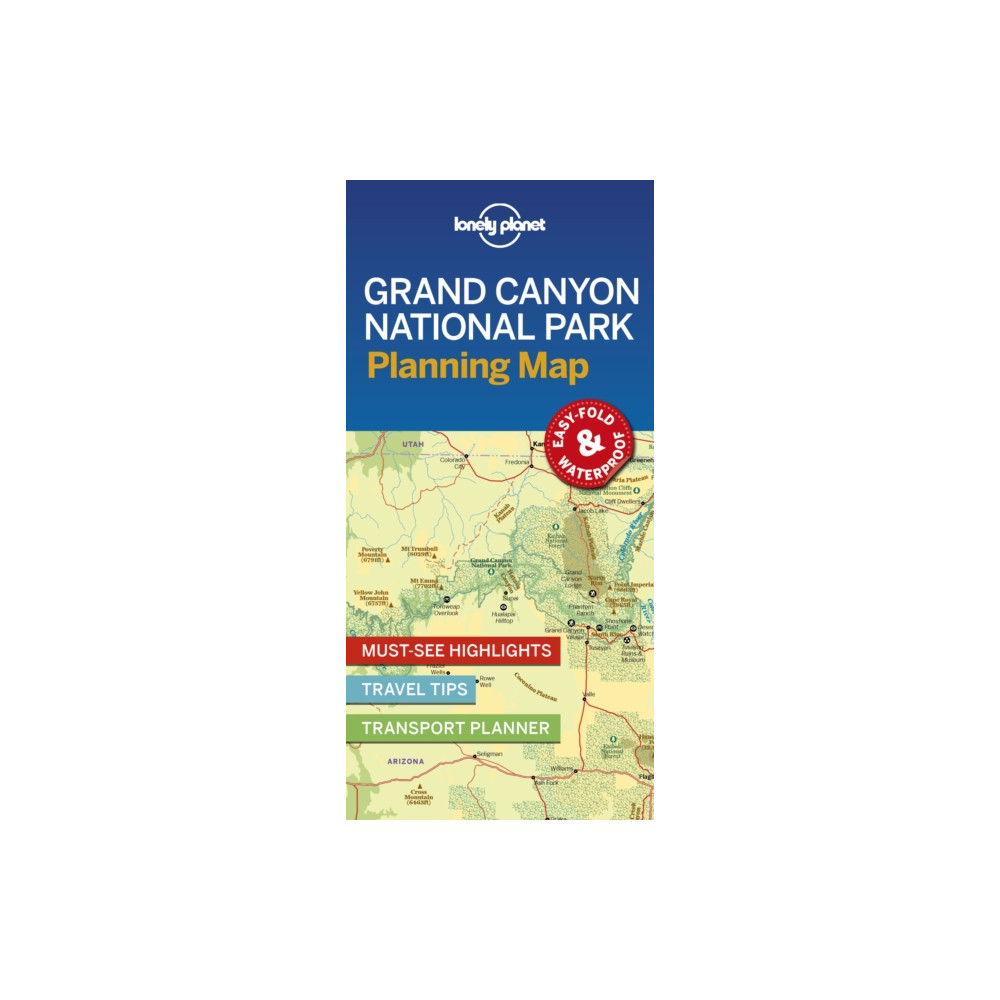 Produktbild för Lonely Planet Grand Canyon National Park Planning Map