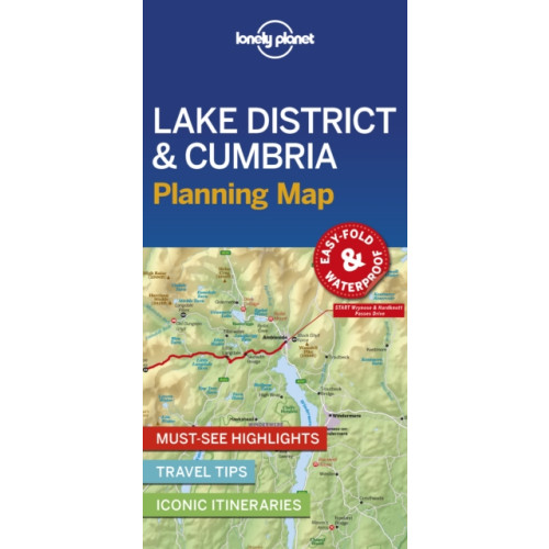 Lonely Planet Global Limited Lonely Planet Lake District & Cumbria Planning Map