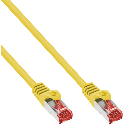 Inline InLine 76950Y nätverkskablar Gul 0,5 m Cat6 S/FTP (S-STP)