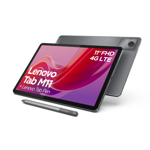 Lenovo Lenovo Tab M11 4G Mediatek LTE 128 GB 27,9 cm (11") 8 GB Wi-Fi 5 (802.11ac) Android 13 Grå