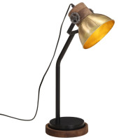 Produktbild för Skrivbordslampa 25 W antik mässing 18x18x60 cm E27