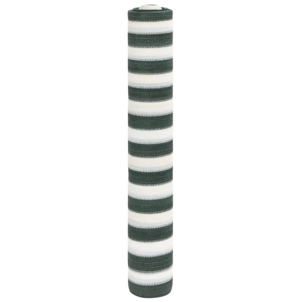 Produktbild för Insynsskyddsnät grön och vit 2x10 m HDPE 195 g/m²