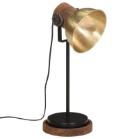 Produktbild för Skrivbordslampa 25 W antik mässing 17x17x50 cm E27