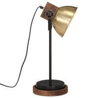 Produktbild för Skrivbordslampa 25 W antik mässing 17x17x50 cm E27