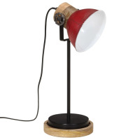 Produktbild för Skrivbordslampa 25 W nött röd 17x17x50 cm E27