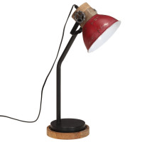 Produktbild för Skrivbordslampa 25 W nött röd 18x18x60 cm E27