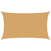 Produktbild för Solsegel 160 g/m² rektangulär sand 5x8 m HDPE