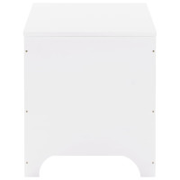 Produktbild för Förvaringslåda med lock RANA vit 100x49x54 cm massiv furu
