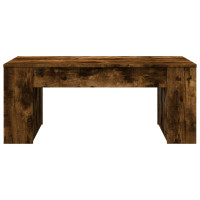 Produktbild för Soffbord rökfärgad ek 102x55x42 cm konstruerat trä