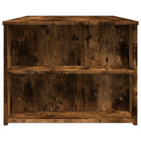 Produktbild för Soffbord rökfärgad ek 102x55x42 cm konstruerat trä
