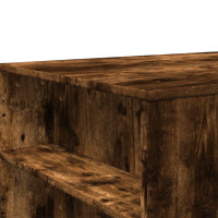 Produktbild för Soffbord rökfärgad ek 102x55x42 cm konstruerat trä