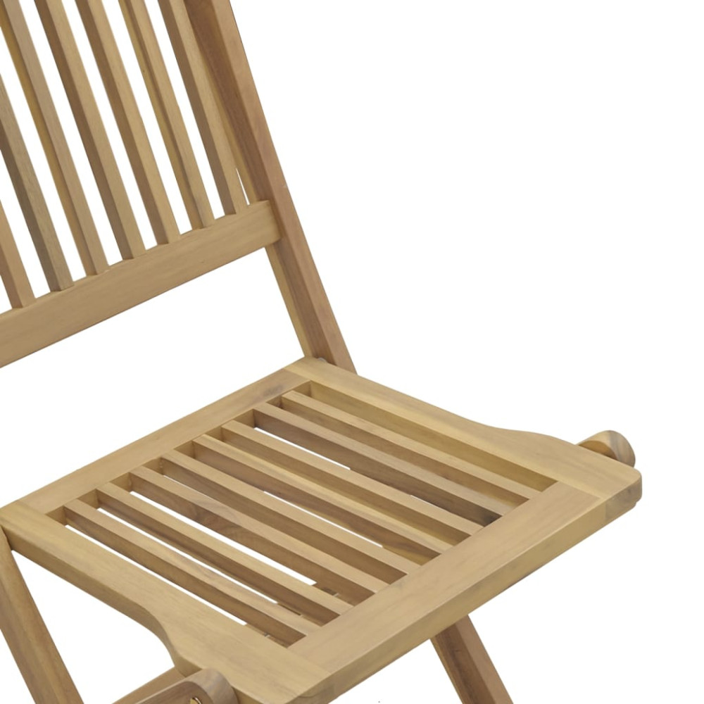 Produktbild för Hopfällbara trädgårdsstolar 6 st 44x50x88cm massivt akaciaträ
