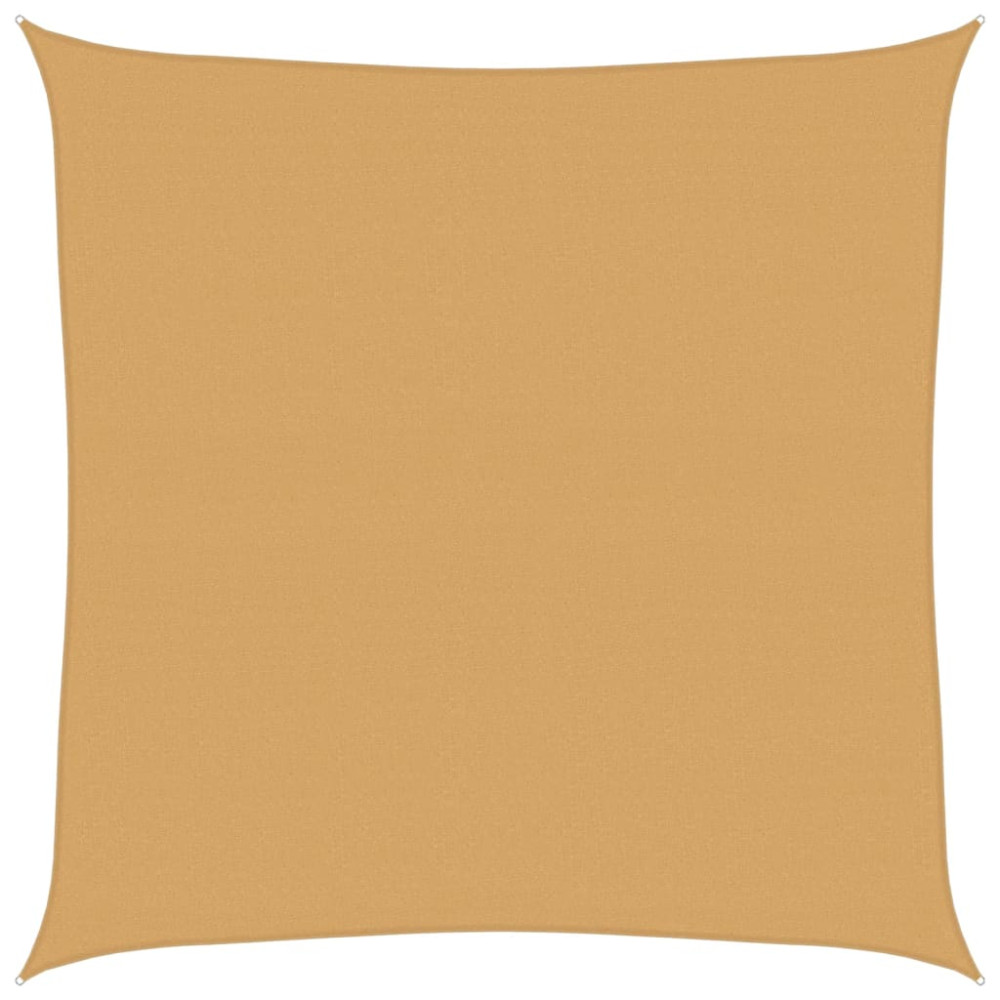 Produktbild för Solsegel 160 g/m² fyrkantig sand 4x4 m HDPE