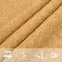 Produktbild för Solsegel 160 g/m² fyrkantig sand 4x4 m HDPE