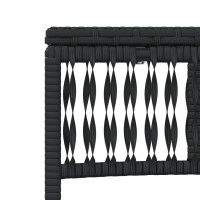 Produktbild för Solsängar 2 st med bord svart konstrotting