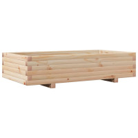 Produktbild för Odlingslåda 110x60x26,5 cm massivt furuträ