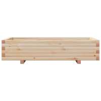 Produktbild för Odlingslåda 110x60x26,5 cm massivt furuträ