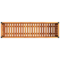 Produktbild för Odlingslåda 110x30x27,5 cm massivt akaciaträ och stål