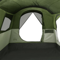 Produktbild för Campingtält tunnel 8 personer grön vattentätt