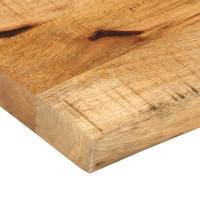 Produktbild för Bordsskiva 110x30x2,5 cm levande kant massivt grovt mangoträ