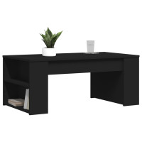 Produktbild för Soffbord svart 102x55x42 cm konstruerat trä