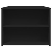 Produktbild för Soffbord svart 102x55x42 cm konstruerat trä