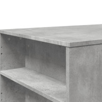 Produktbild för Soffbord betonggrå 102x55x42 cm konstruerat trä