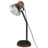 Produktbild för Skrivbordslampa 25 W vintage silver 18x18x60 cm E27