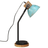 Produktbild för Skrivbordslampa 25 W nött blå 18x18x60 cm E27