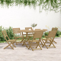 Produktbild för Hopfällbara trädgårdsstolar 6 st 48,5x61,5x87 cm massiv akacia
