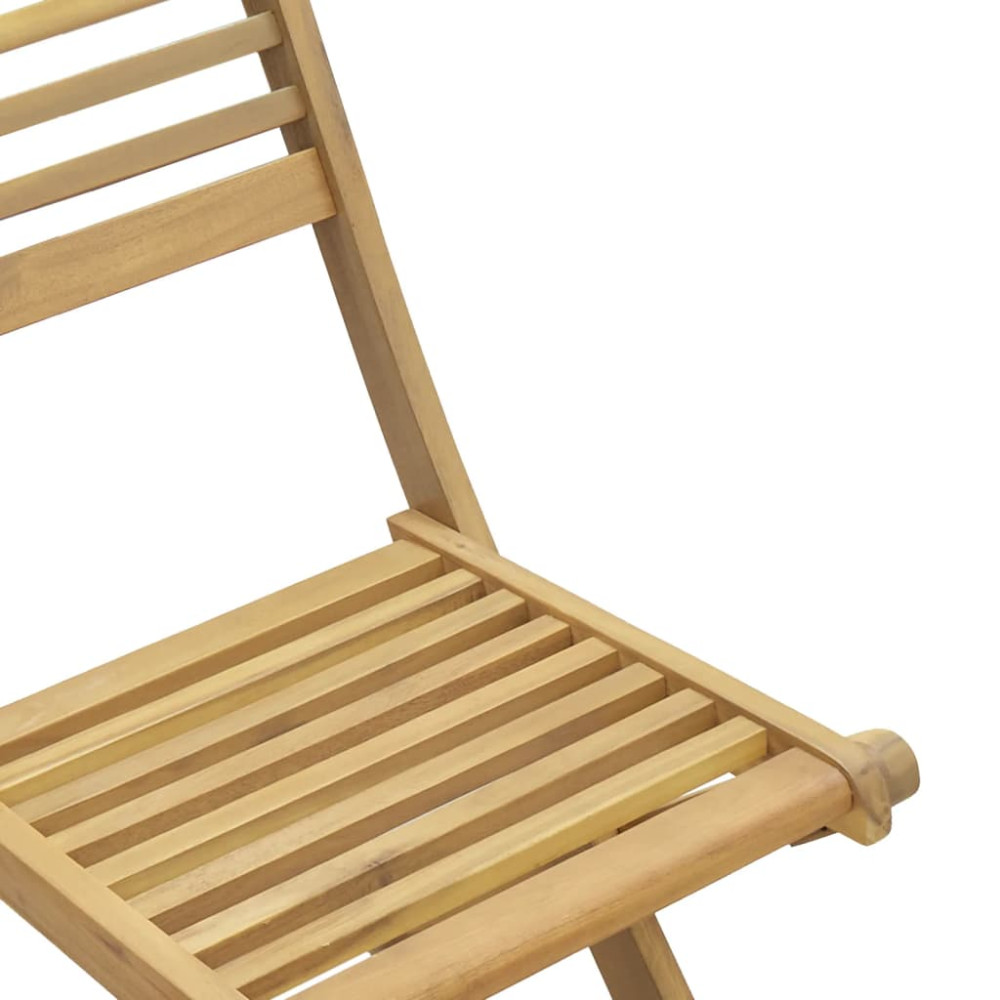 Produktbild för Hopfällbara trädgårdsstolar 6 st 48,5x61,5x87 cm massiv akacia