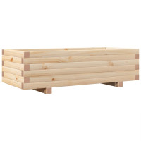 Produktbild för Odlingslåda 90x40x26,5 cm massivt furuträ