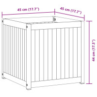 Produktbild för Odlingslåda 45x45x44 cm massivt akaciaträ och stål