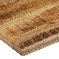 Produktbild för Bordsskiva 100x80x2,5 cm levande kant massivt grovt mangoträ