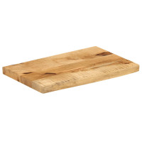 Produktbild för Bordsskiva 40x20x3,8 cm levande kant massivt grovt mangoträ