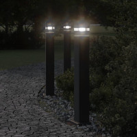 Produktbild för Utomhusgolvlampa svart 80 cm aluminium