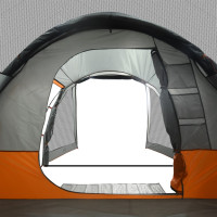 Produktbild för Campingtält tunnel 4 personer grå vattentätt