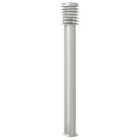 Produktbild för Utomhusgolvlampor 3 st silver 110 cm rostfritt stål