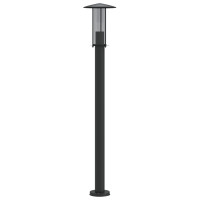 Produktbild för Utomhusgolvlampa svart 100 cm rostfritt stål